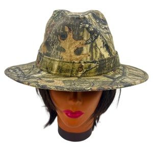 Paramount Outdoors Size OSFM 258 Safari Fedora Hat Camouflage Vintage Cotton